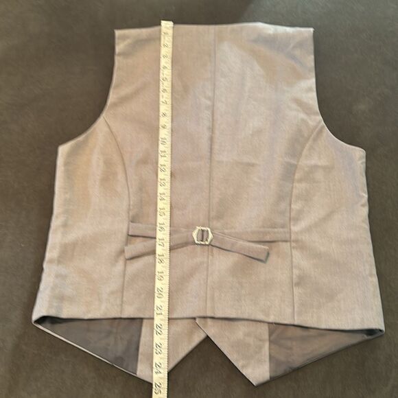 Men’s Gray 3 Piece Business Suit Notched Lapel Size 38 Jacket 36 Pants NWT - Picture 9 of 13